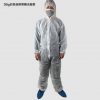一次性無紡布防護(hù)服 連體帶帽防水服隔離防塵透氣工作服噴漆服