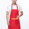 批發(fā)現(xiàn)代簡約潮流酒店男女圍裙 5色可選均碼長款花色廚師圍裙