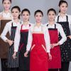 韓版時尚廣告掛脖圍裙定制外貿(mào)廚房家居男女服務(wù)員圍裙定做可印繡