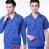 工作服套裝男女夏季薄款工裝短袖藍(lán)色修車(chē)長(zhǎng)袖勞保服定制單件上衣