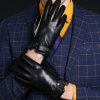 真羊皮觸屏手套男士冬季開車保暖加絨韓版商務(wù)定做一級皮勞保手套