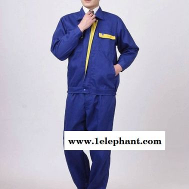 供應(yīng)新款長(zhǎng)袖拼色耐磨工作服電焊勞保服汽修工裝防塵服套裝訂做