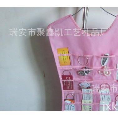 創(chuàng)意多層掛袋 防水無(wú)紡布收納袋 雙面飾品收納多格首飾透明【掛袋