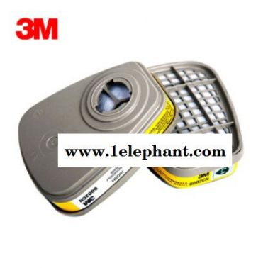 3M 6003CN口罩防塵防毒面具防化學(xué)霧氣噴漆防霧霾PM2.5面罩 濾毒盒1對(duì) 3M濾毒盒