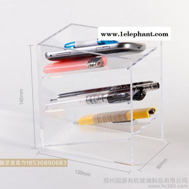 筆筒筆架收納盒定制-鄭州亞克力筆筒