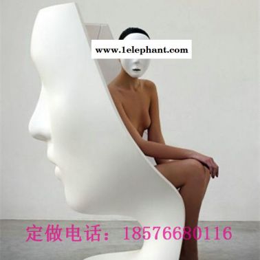 玻璃鋼面具造型椅 人面造型休閑椅 商場奇異裝飾面具椅批發(fā) 玻璃鋼休閑椅廠家定做 商場專買店客人休息椅 個性張揚的休閑椅