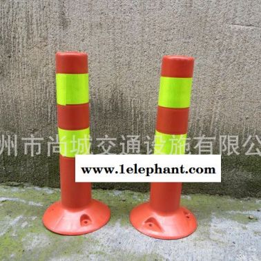 塑料警示柱 交通設(shè)施道口標(biāo) 道路標(biāo)柱標(biāo)志樁 安全警示樁45CM