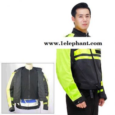 **雨豹牌 進口摩托騎行服UB-012型號 賽車手服 進口3M尼龍反光絲面料 可拆內(nèi)膽 有護具防摔 可定制