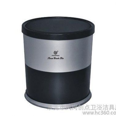酒店專用品 圓型安全衛(wèi)生阻燃垃圾桶（帶垃圾袋固定環(huán)）