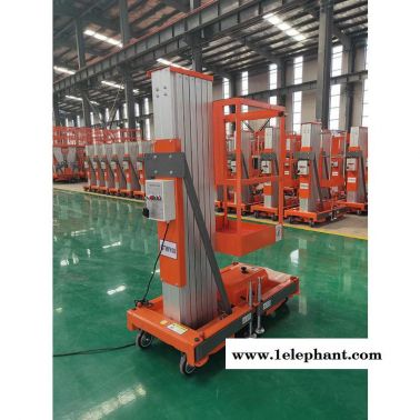 天聚 單桅單柱移動式鋁合金升降機 電動小型高空作業(yè)移動升降機 **