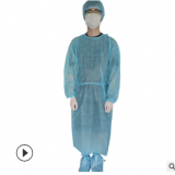 FDA/CE一次性無(wú)紡布隔離衣pp30克車(chē)間防塵隔離美容院牙科工作服