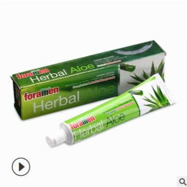弗里曼foramen成人牙膏 西班牙進(jìn)口蘆薈增白牙膏75ml