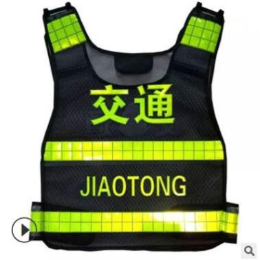 反光背心警示馬甲施工交通路政衣服網(wǎng)格透氣熱熔款熒光衣服裝