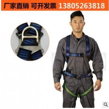 供應(yīng)歐標(biāo)安全帶 防墜落全身式帶護(hù)腰安全繩 高空作業(yè)滌綸安全