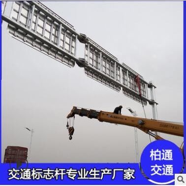 廠家定制 LED誘導(dǎo)屏標(biāo)志桿 高速公路情報桿 道路停車顯示牌桿