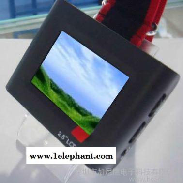 2.5寸液晶顯示器 液晶監(jiān)視器 手腕式 BNC視頻信號 內(nèi)置充電電池 攝像頭安裝調(diào)試 工業(yè)設(shè)備儀器 工程寶  安防工程用